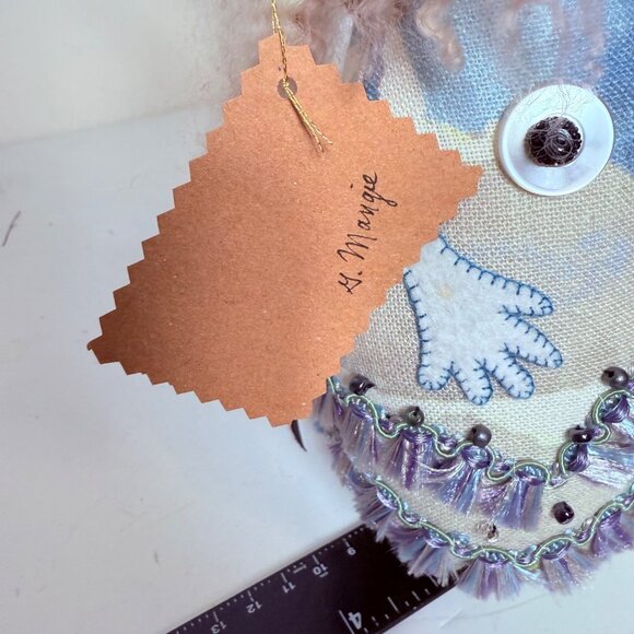 Folk Art Stitch Witch Sewing Push Pin Doll Primitive Artist Sign Crafting Gift - Picture 10 of 14